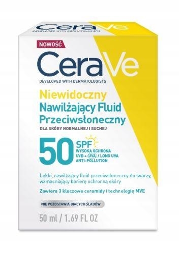 Zdjęcie Cera Ve Niewidoczny Fluid przeciwsłoneczny do skóry suchej SPF50+, 50ml