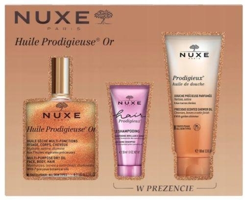 Zdjęcie NUXE HUILE PRODIGIEUSE Or Zestaw: Olejek + Szampon + Olejek Pod Prysznic