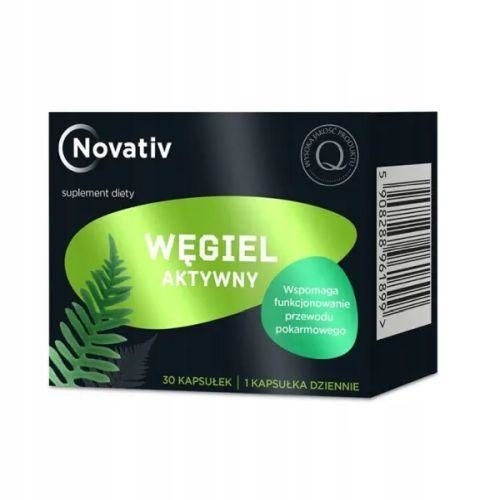 Zdjęcie Novativ Węgiel Aktywny, 30 kaps.