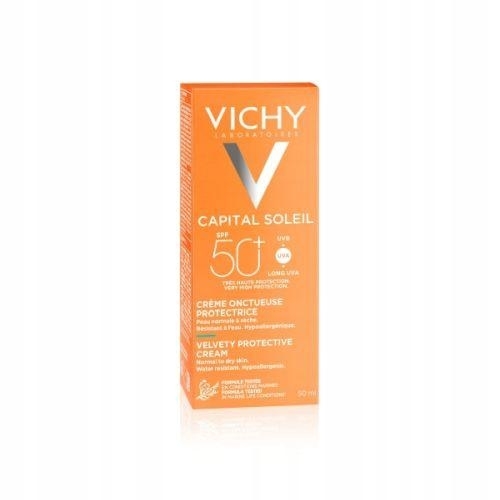 Zdjęcie VICHY IDEAL SOLEIL Aksamitny krem do twarzy długotrwale nawilżający SPF 50+ 50ml