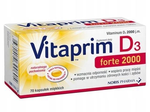 Zdjęcie Vitaprim D3 Forte 2000, 70kaps
