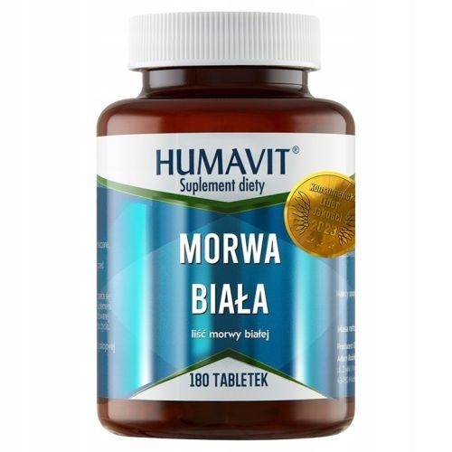 Zdjęcie Humavit Morwa Biała 120mg, 180 tabl.